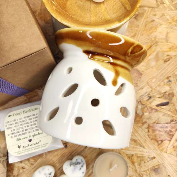 Brucia essenze con cuori di cera di soia profumati – regalo artigianale e naturale